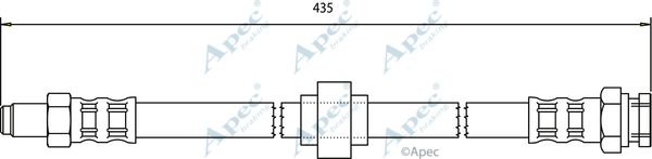 APEC BRAKING Тормозной шланг HOS3125